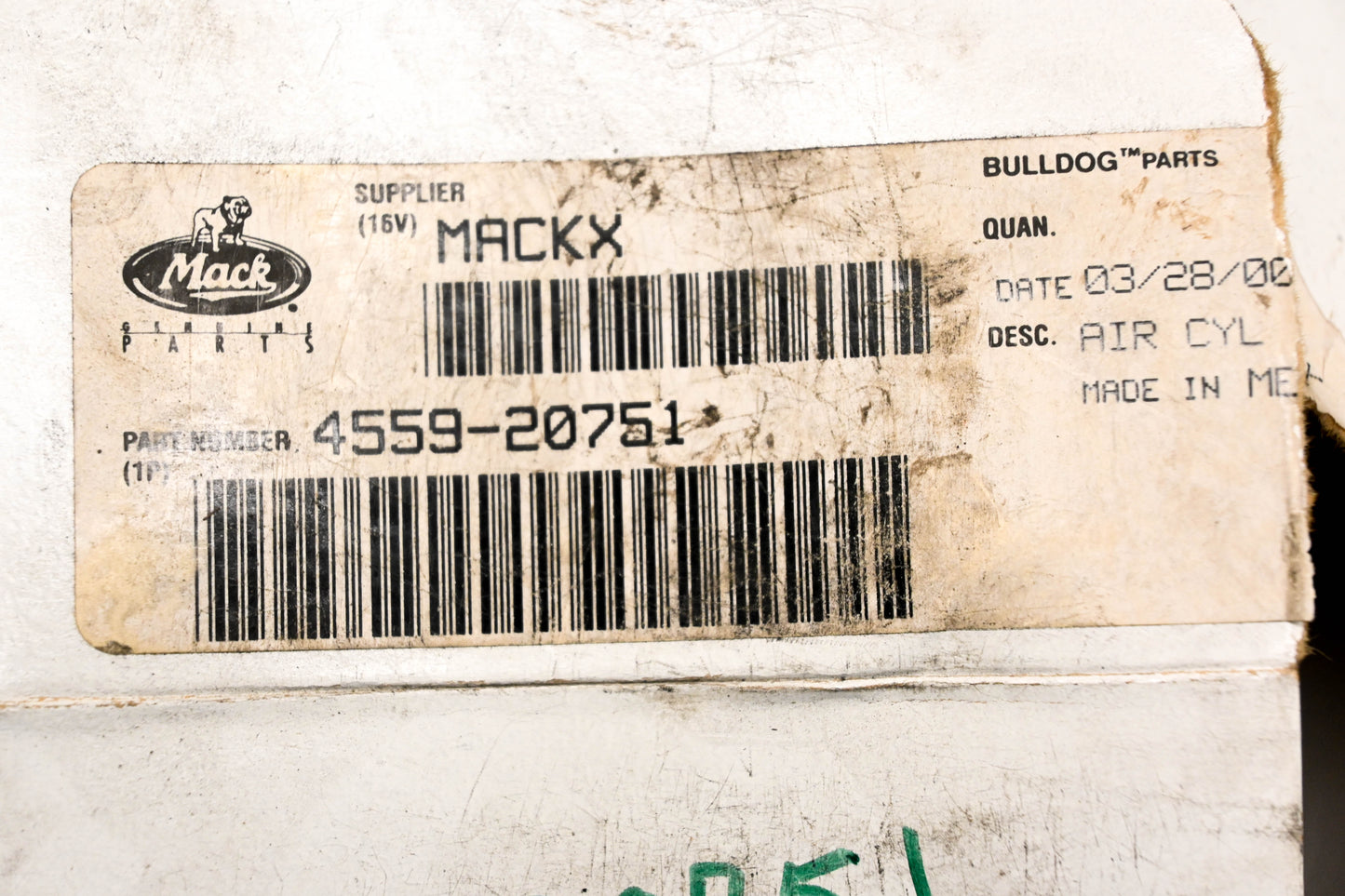 Mack 4559-20751 Air Cylinder NOS