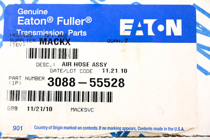 Mack 3088-55528 Eaton Fuller Air Hose Assembly NOS