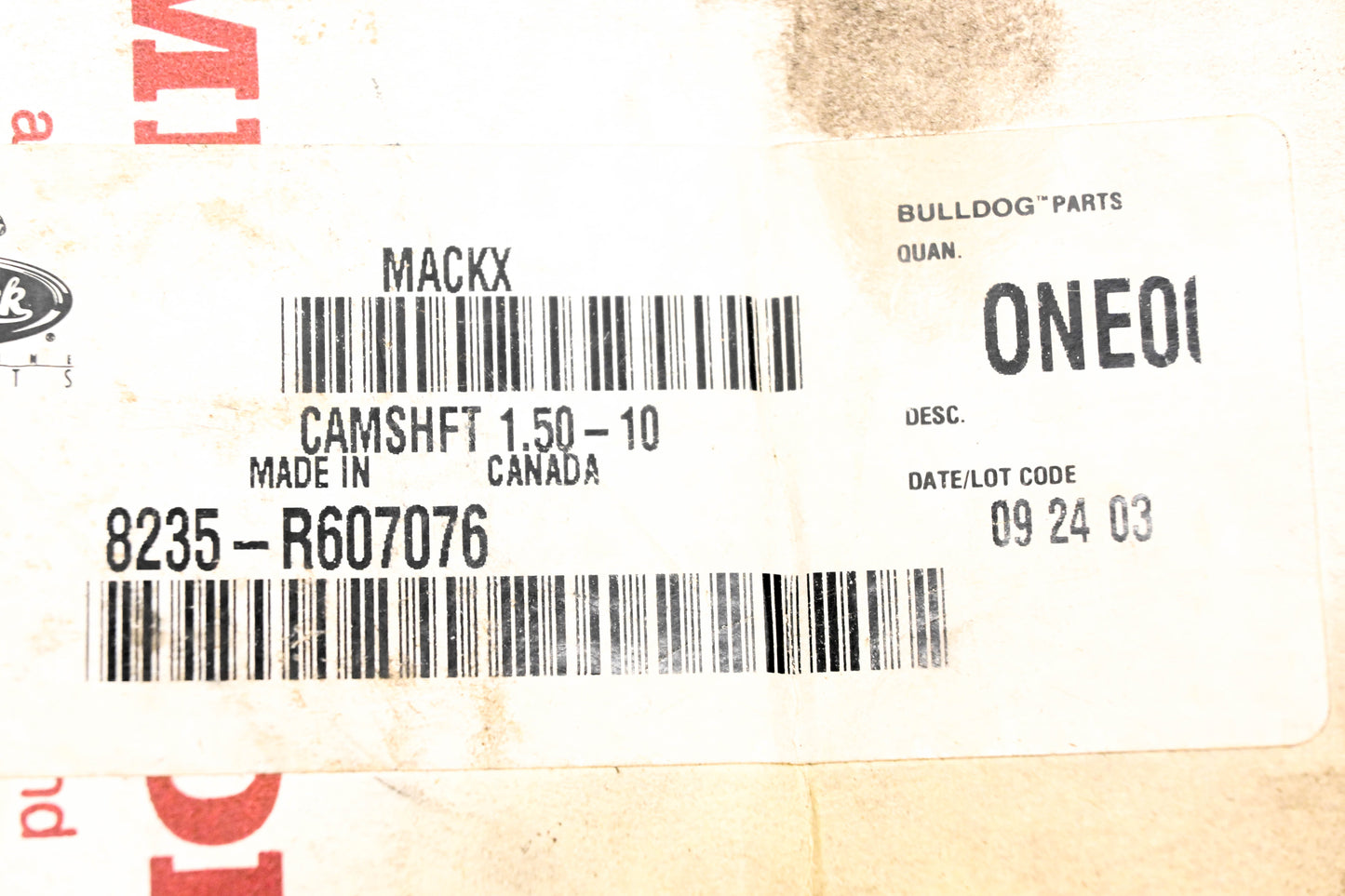 Mack 8235-R607076 Camshaft