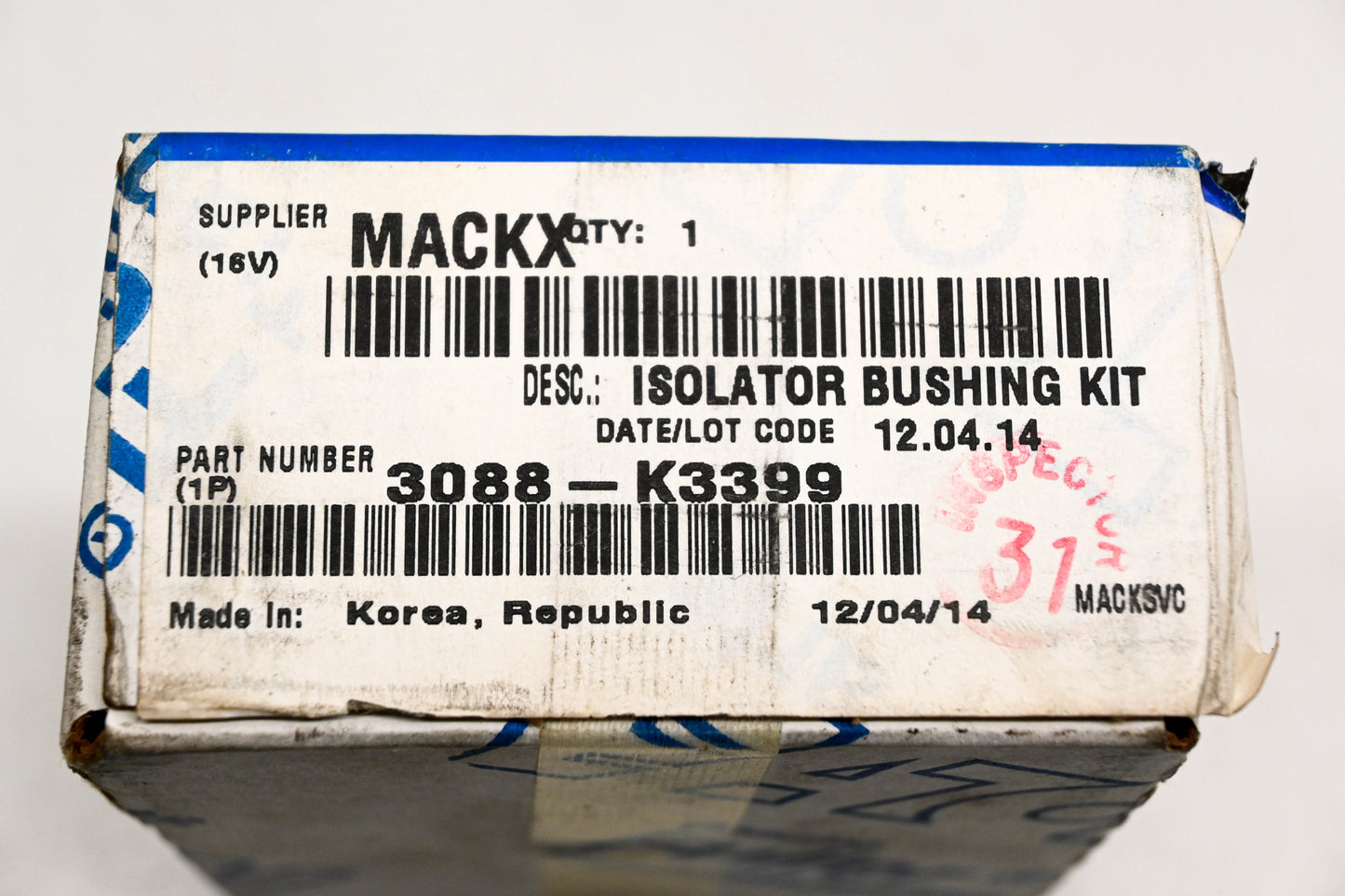 Mack 3088-K3399 Isolator Bushing Kit NOS