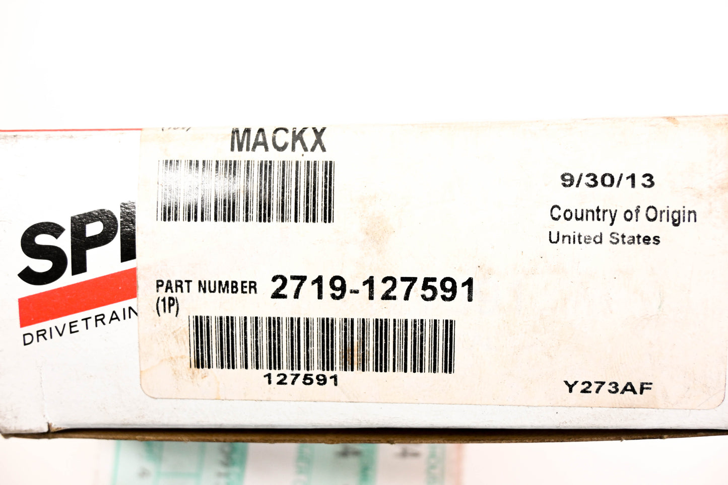 Spicer 2719-127591 Oil Seal NOS