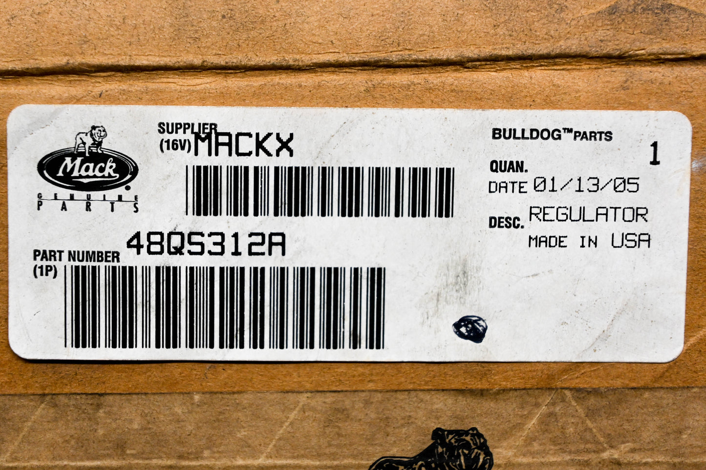 Mack 48QS312A Passenger Manual Window Regulator NOS