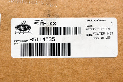 Mack 85114535 Oil Filter Kit NOS