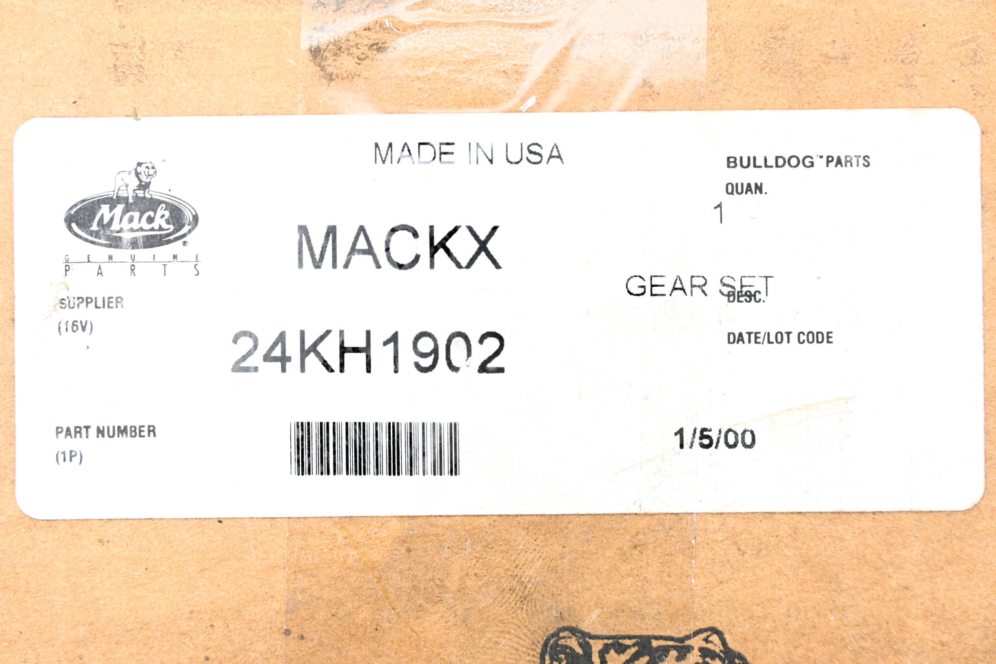 Mack 24KH1902 Pinion & Gear Kit NOS