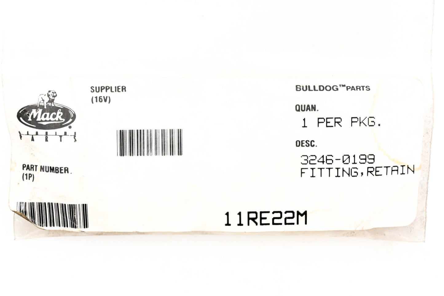 Mack 11RE22M Fitting Retainer NOS