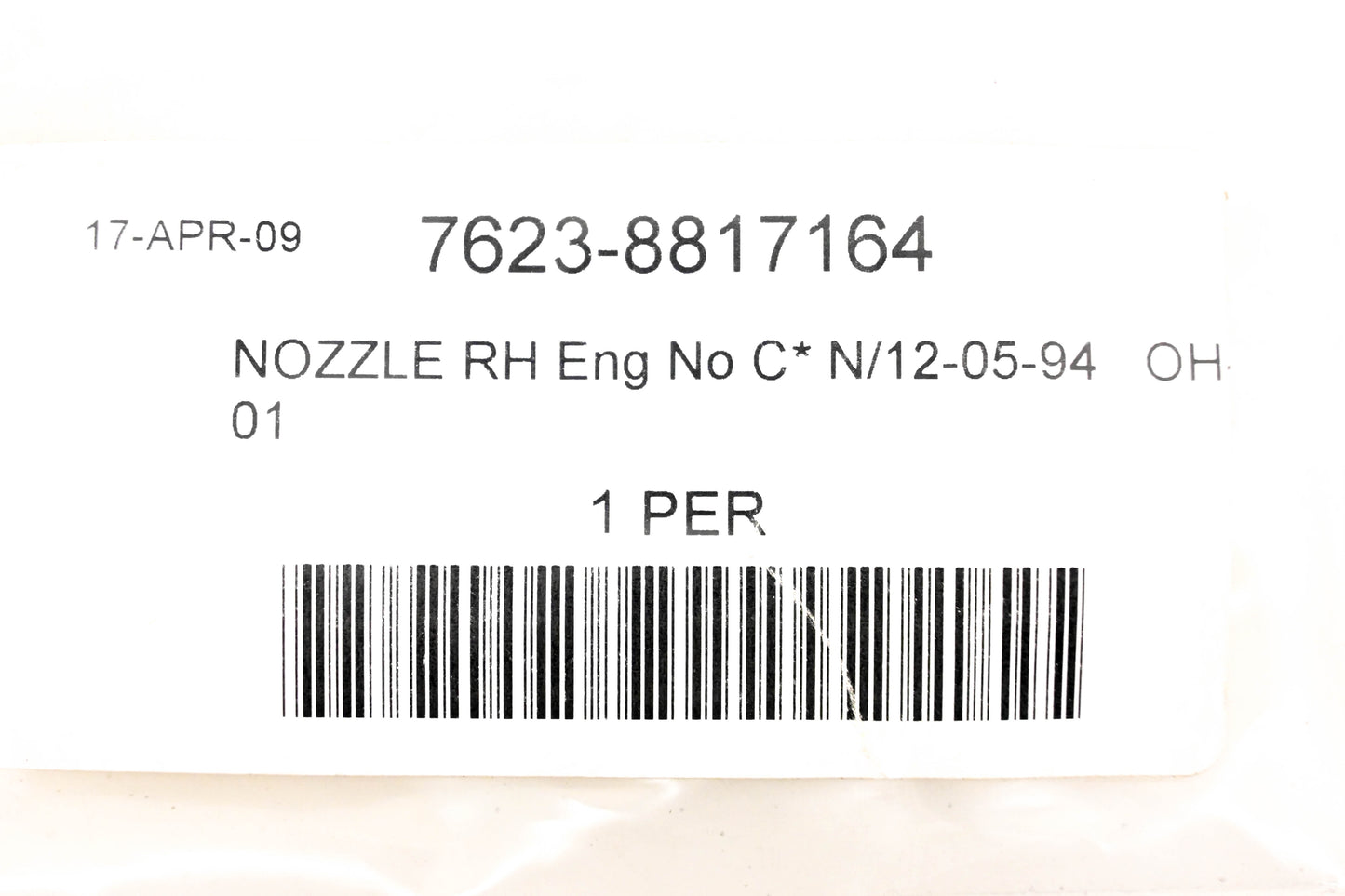 Mack 7623-8817164 Righthand Nozzle NOS