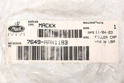 Mack 7649-AAX1193 Oil Filler Cap NOS
