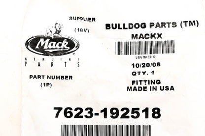 Mack 7623-192518 Nozzle Fitting NOS