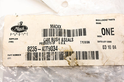Mack 8235-KIT9034, KIT-9034 Meritor Bushing & Seal Kit NOS