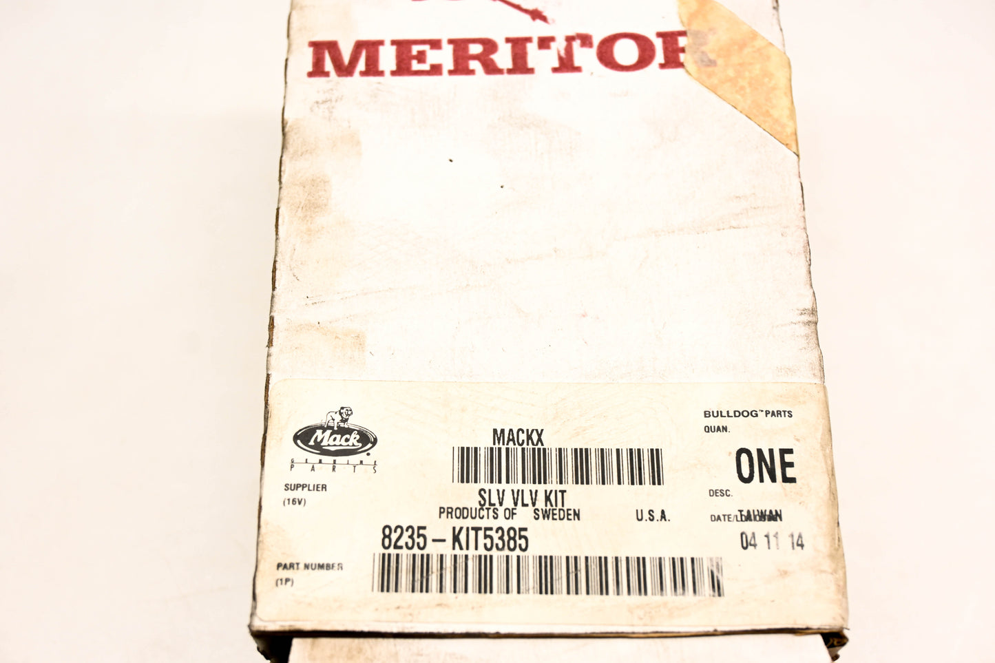 Meritor 8235-KIT5385, A 3280 Q 9455 Slave Valve NOS