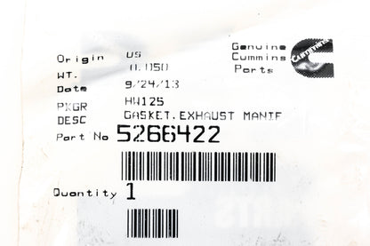 Cummins 5266422 Exhaust Manifold Gasket NOS