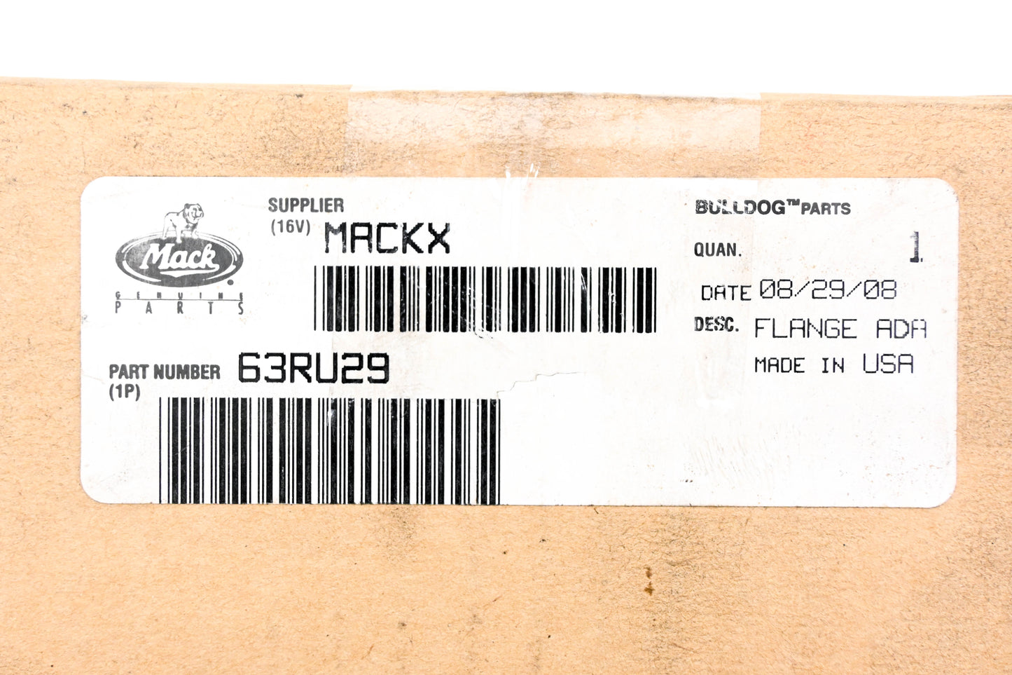 Mack 63RU29 Flange Adapter NOS