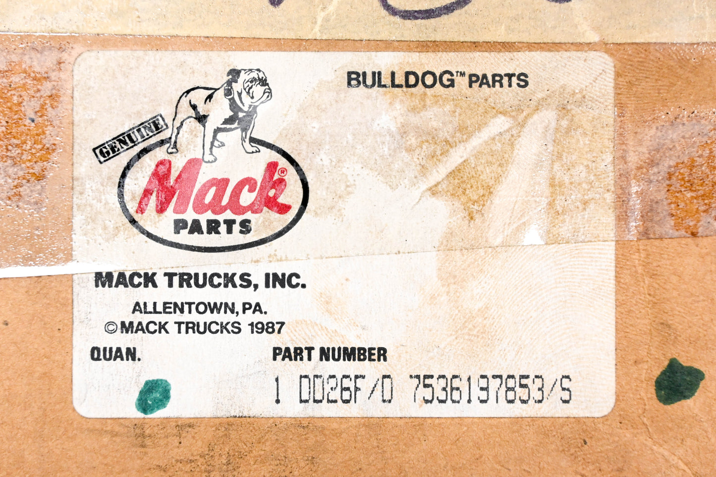 Mack 7536-197853/S Drive Fan NOS