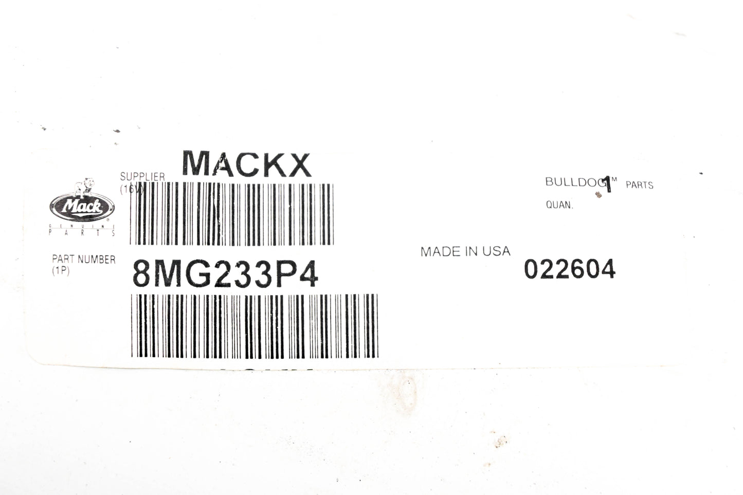 Mack 8MG233P4 Deflector NOS
