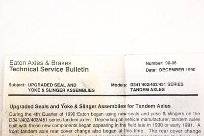 Eaton 90-06, 127720 Axle Seal NOS