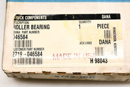 Dana 2719-046584, 46584 Roller Bearing NOS