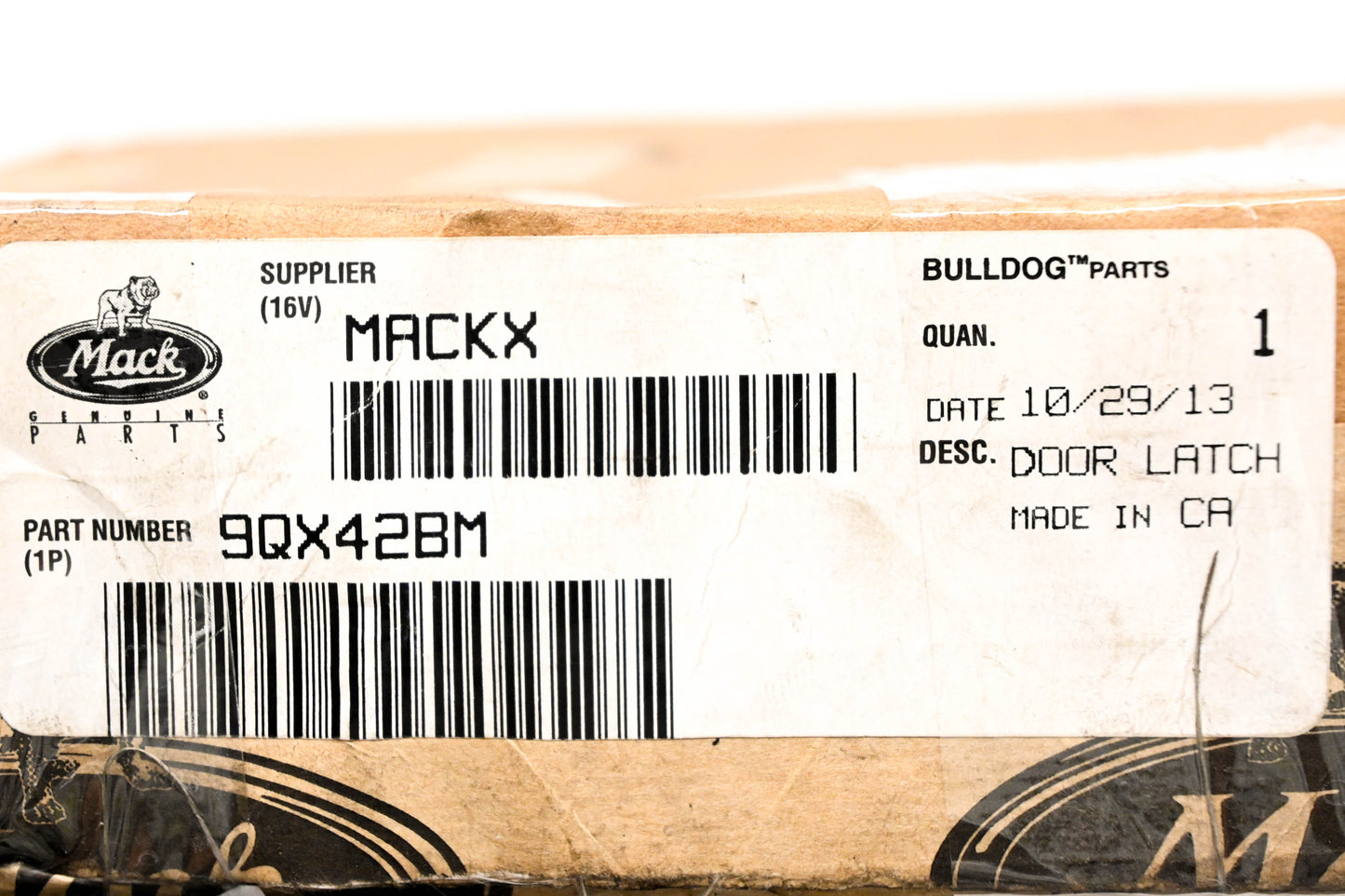 Mack 9QX42BM Door Latch NOS