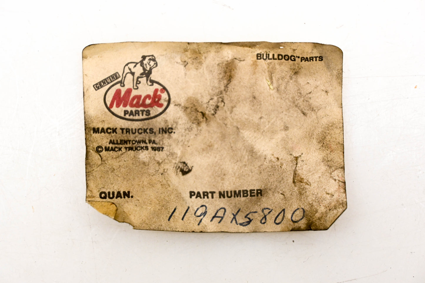 Mack 119AX5800 Adapter Assembly NOS