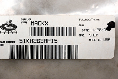 Mack 51KH263AP15 Shim .015" NOS