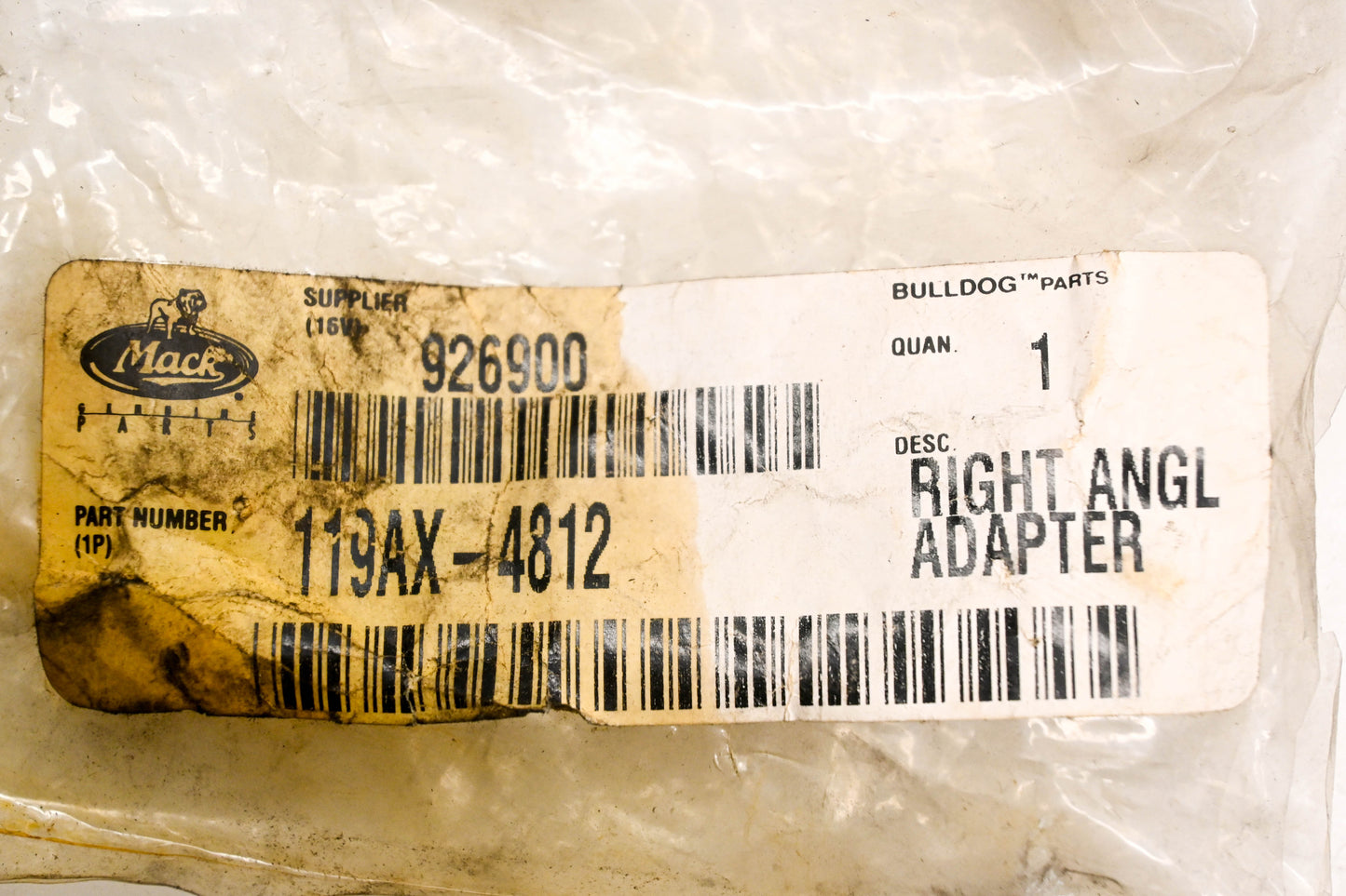Mack 119AX4812, 119AX-4812 Right Angle Speedometer Adapter NOS