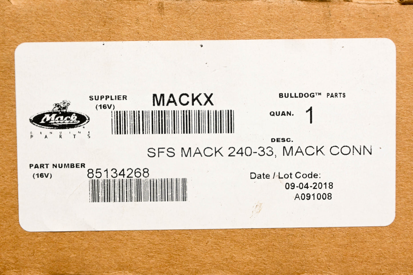 Mack 85134268 Fuel Sender Kit NOS
