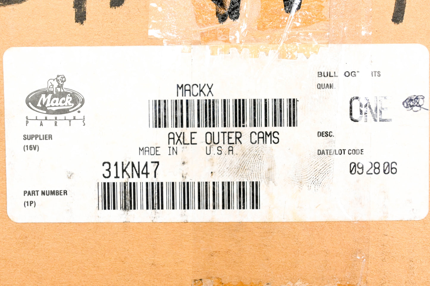 Mack 31KN47, 25133470 Outer Cam NOS