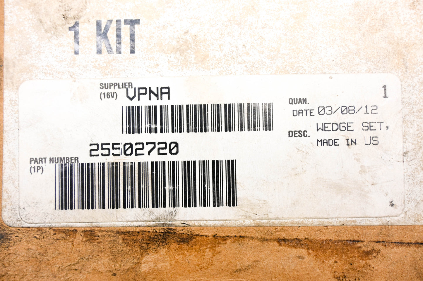 Mack 25502720 VPNA Power Divider Wedge Kit NOS