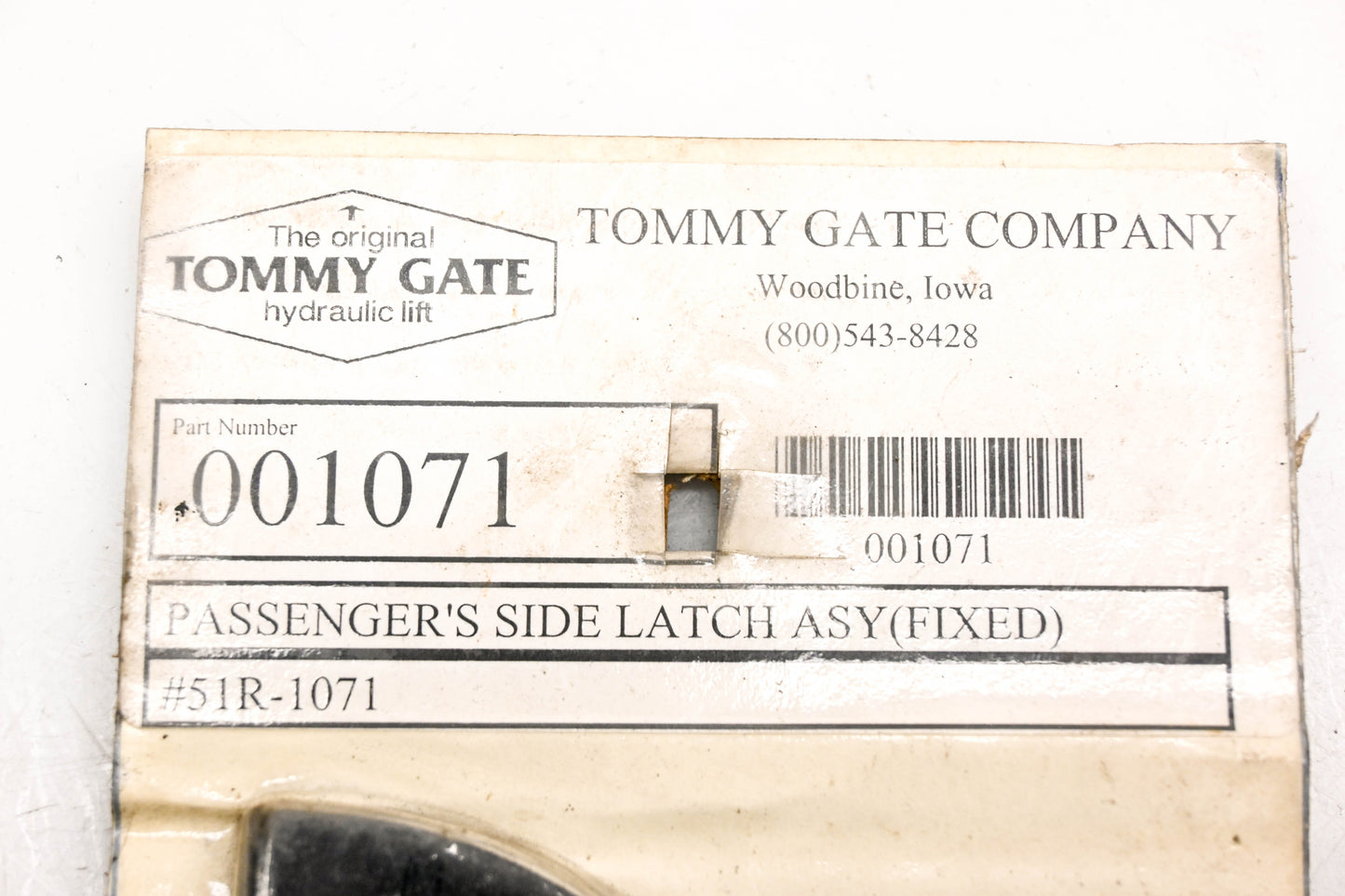 Tommy Gate Company 001071 Passenger Side Fixed Latch Assembly NOS