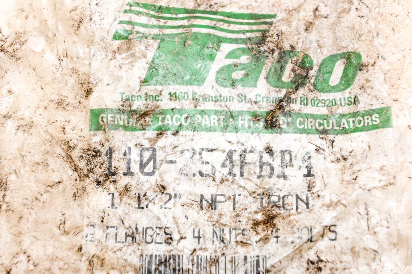 Taco 110-254FBP1 1-1/2" Circulator Flange Kit NOS