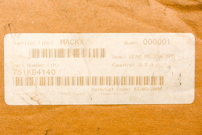 Mack 751KB4140 Gear NOS