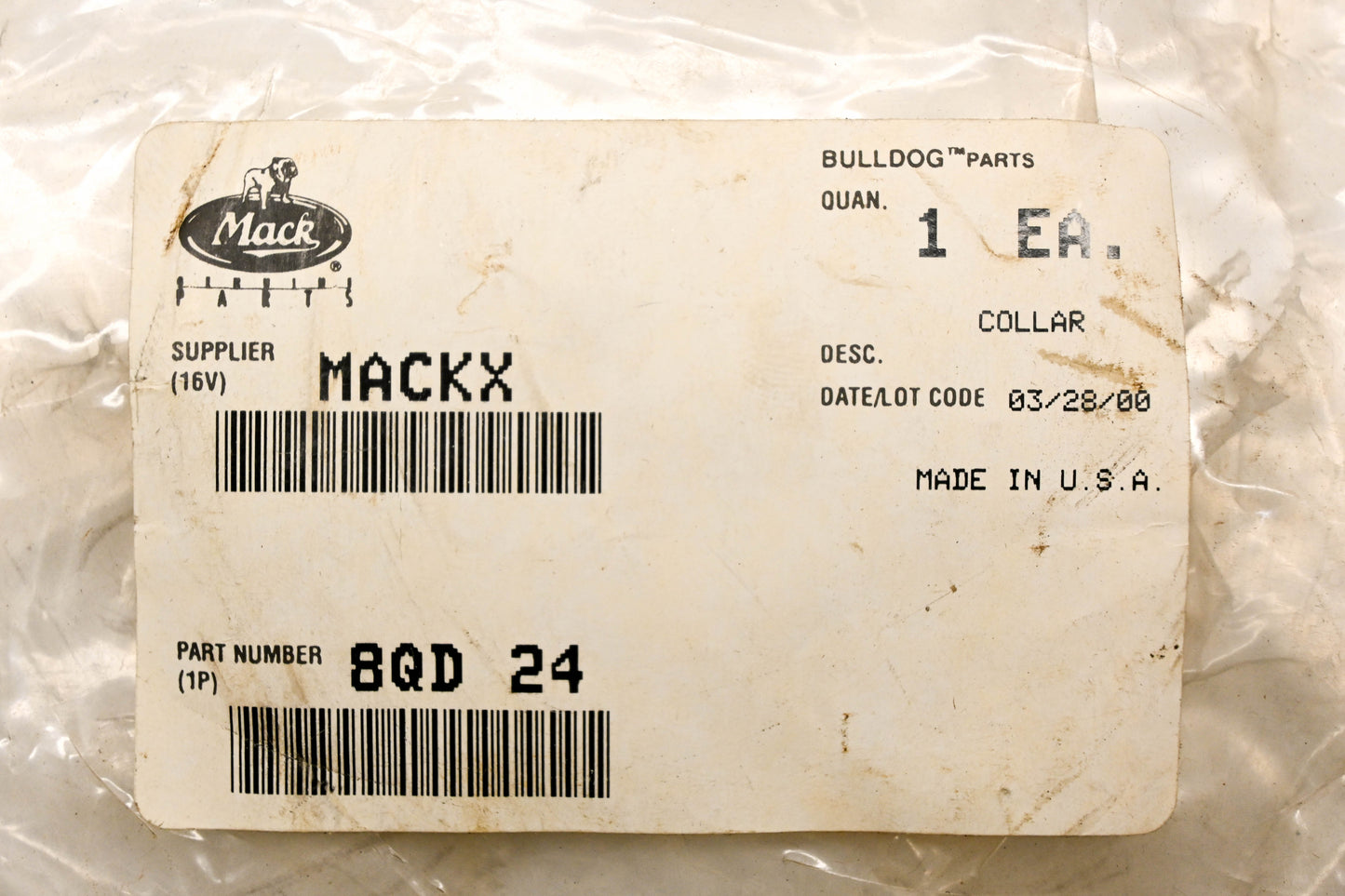 Mack 8QD24 Thrust Collar NOS