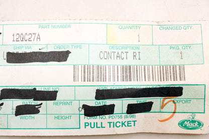 Mack 12QC27A Contact Ring NOS