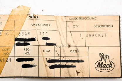 Mack 68QM311 Frame Bracket NOS