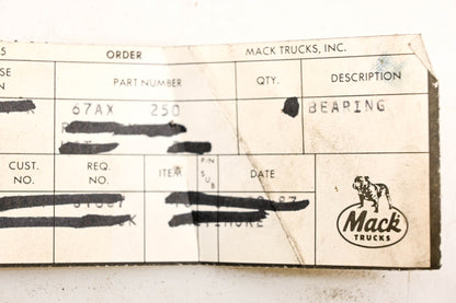 Mack 67AX250 Bower Ball Bearing NOS
