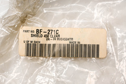 Bieffe BF-271C, RV04504TR Clear 450 Face Shield NOS