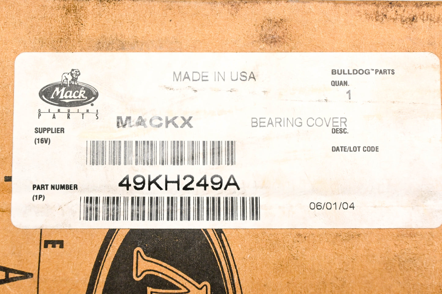 Mack 49KH249A Bearing Cover NOS