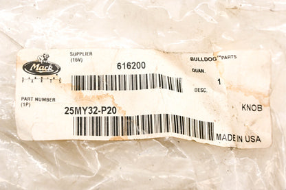 Mack 25MY32P20 Trailer Parking Brake Knob NOS