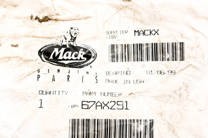 Mack 67AX291, M1209 Bower Bearing Assembly NOS