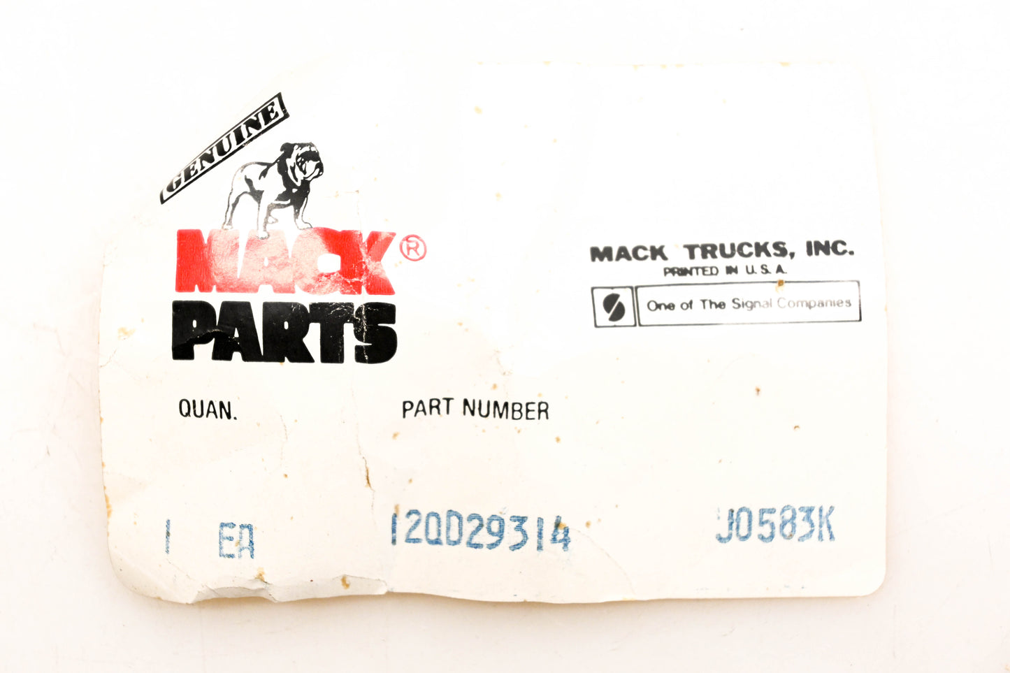Mack 12QD29314 Bushing NOS