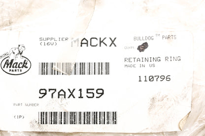 Mack 97AX159 Retaining Snap Ring NOS