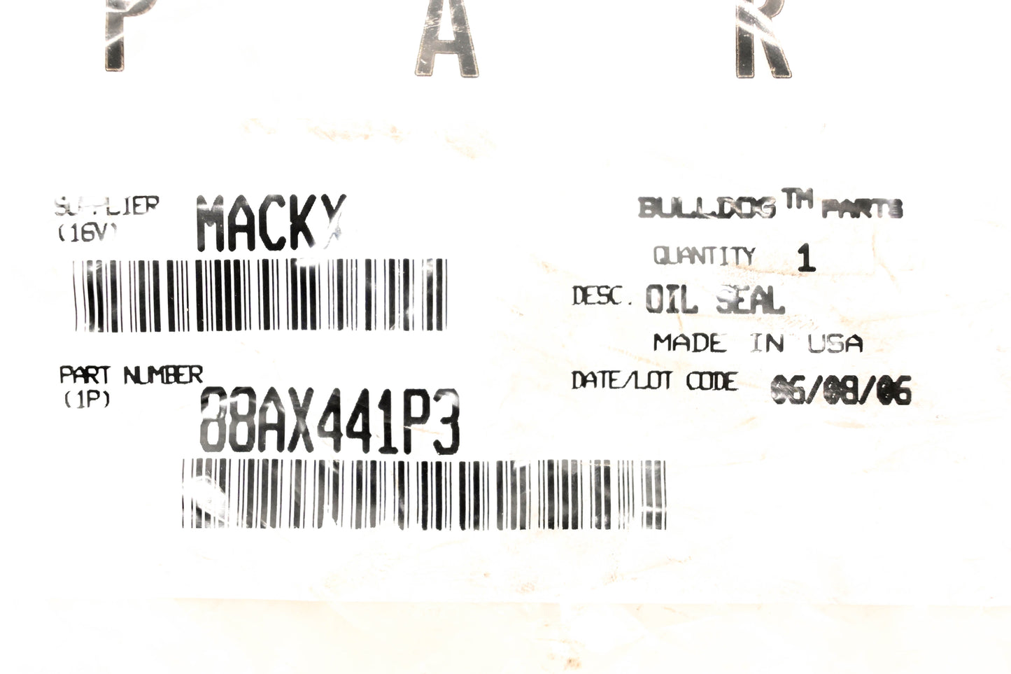 Mack 88AX441P3, 417278 National Oil Seal NOS