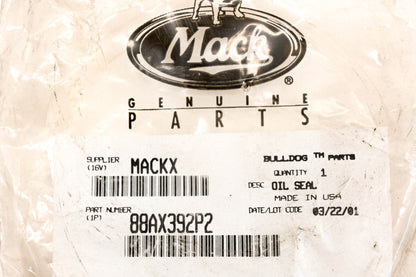 Mack 88AX392P2 Oil Seal NOS
