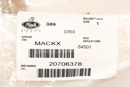 Mack 20706378 Rocker Arm Screw NOS