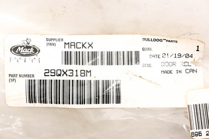 Mack 29QX318M Door Release Rod NOS