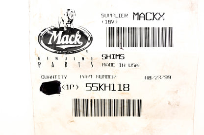 Mack 55KH118 Shim NOS