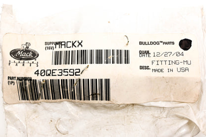 Mack 40QE3592 Muffler Fitting NOS