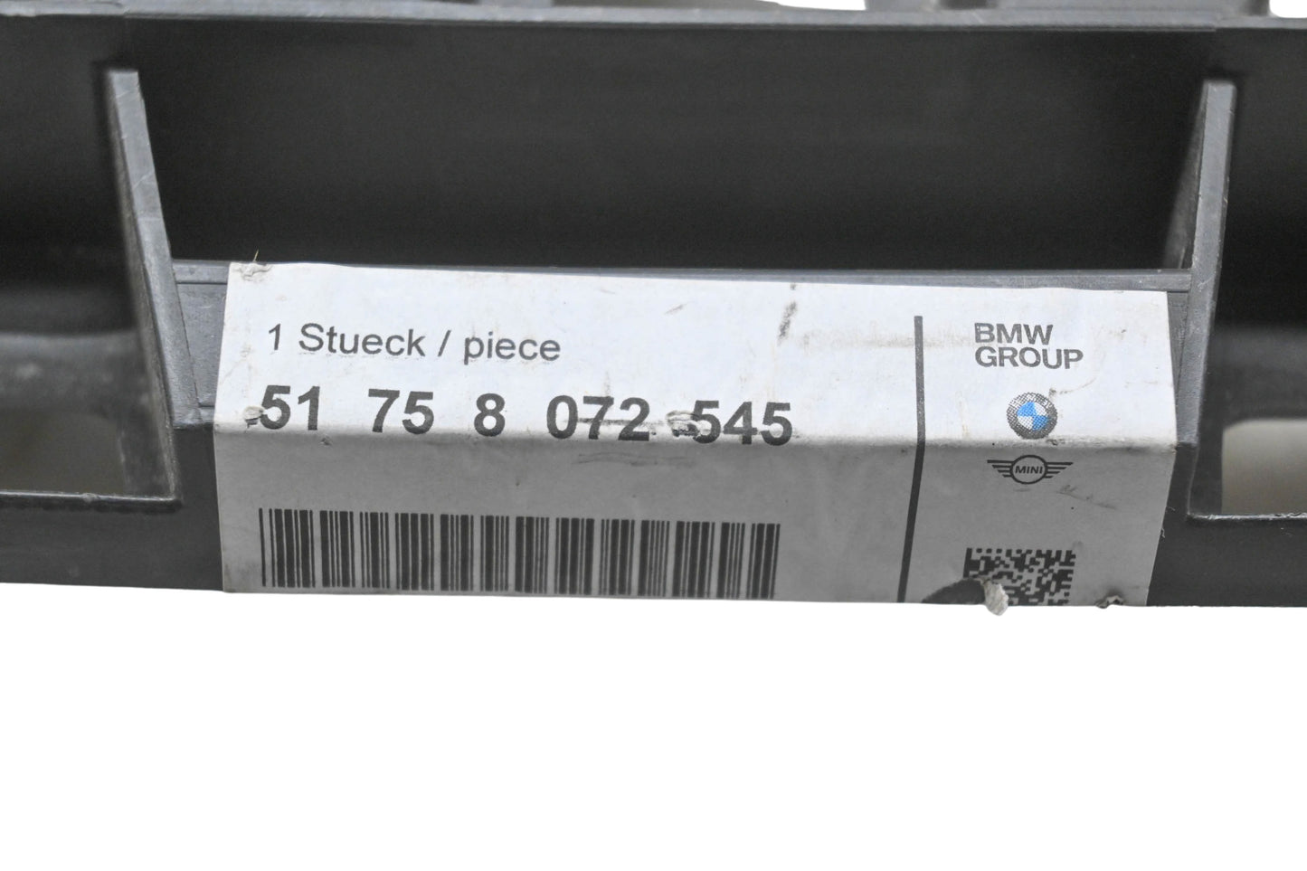 New OEM BMW 51 75 8 072 545 Bumper Cover Support Rail NOS