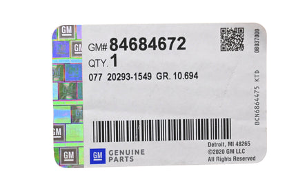 GM 84684672, 8468-4672 Weatherstrip NOS