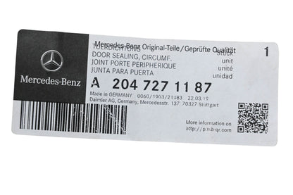 New OEM Mercedes-Benz 204 727 11 87 Door Seal NOS