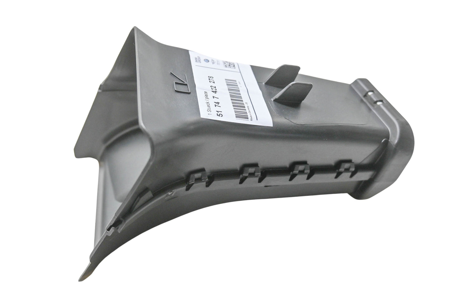 New OEM BMW 51 74 7 422 278 Front Brake Air Duct NOS